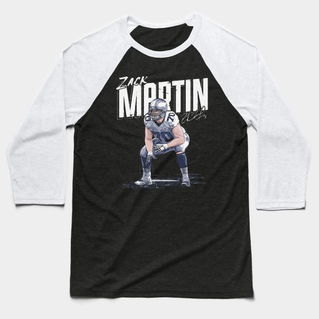 Zack Martin Dallas Chisel Baseball T-Shirt by MASTER_SHAOLIN